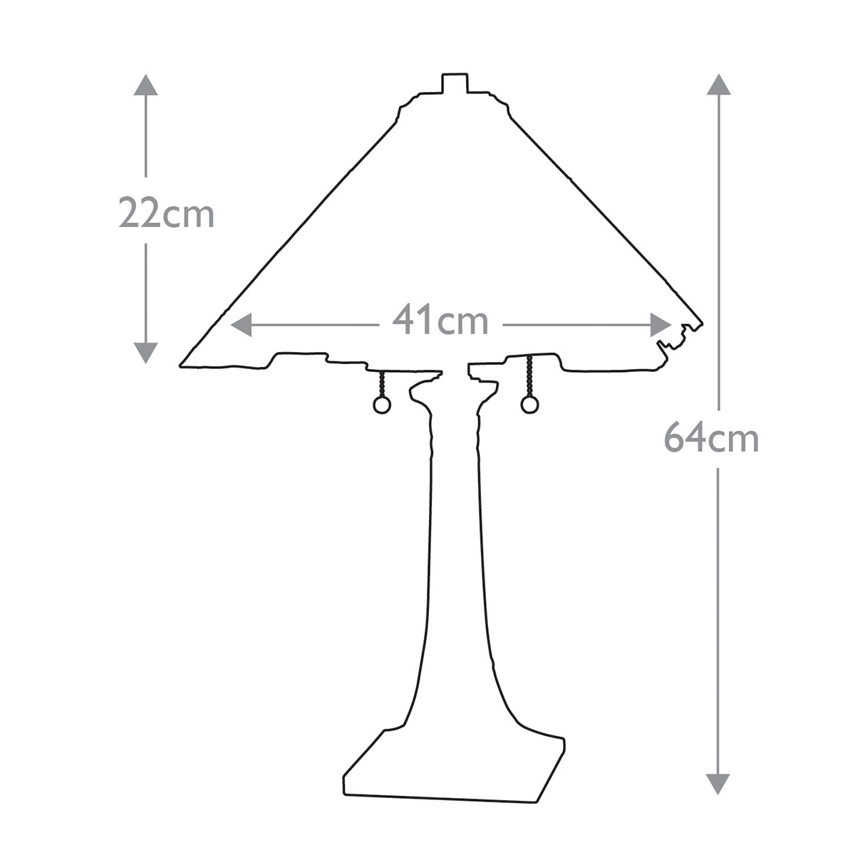 Tiffany Inglenook 2 bordlampe