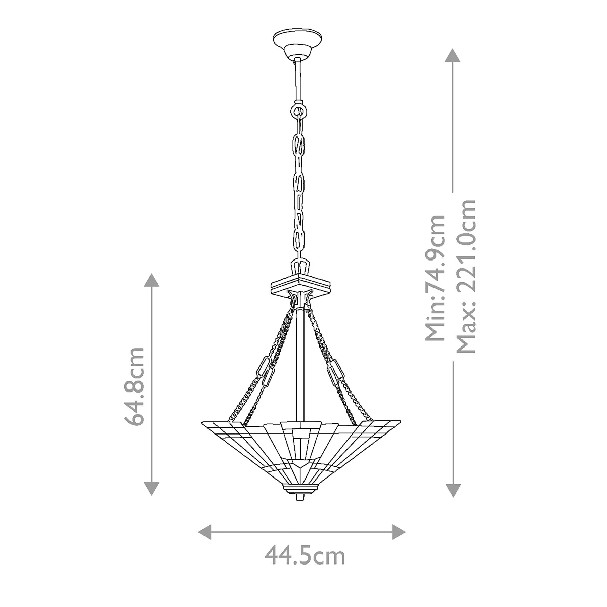Tiffany Inglenook 3 pendel B