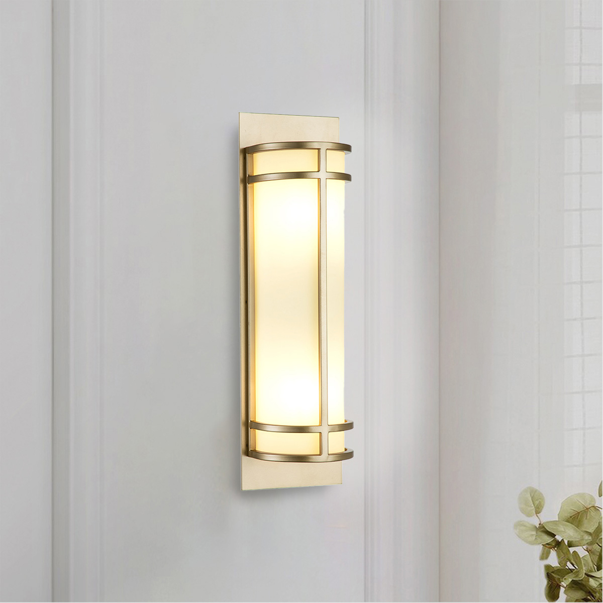 Elstead Fusion Light 1 væglampe Messing