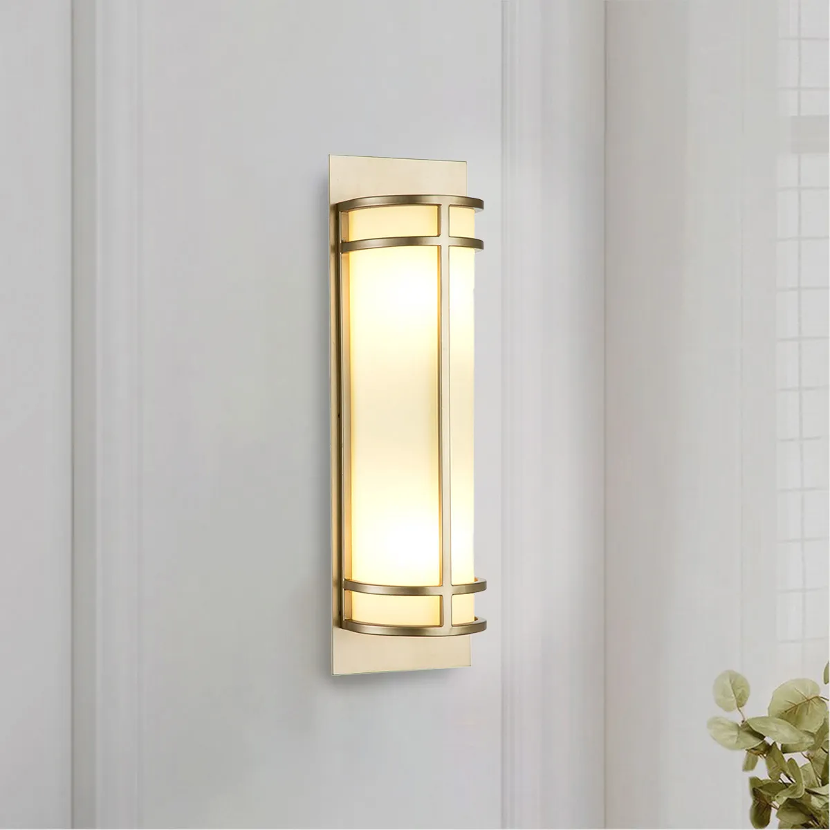 Elstead Fusion Light 1 væglampe Messing