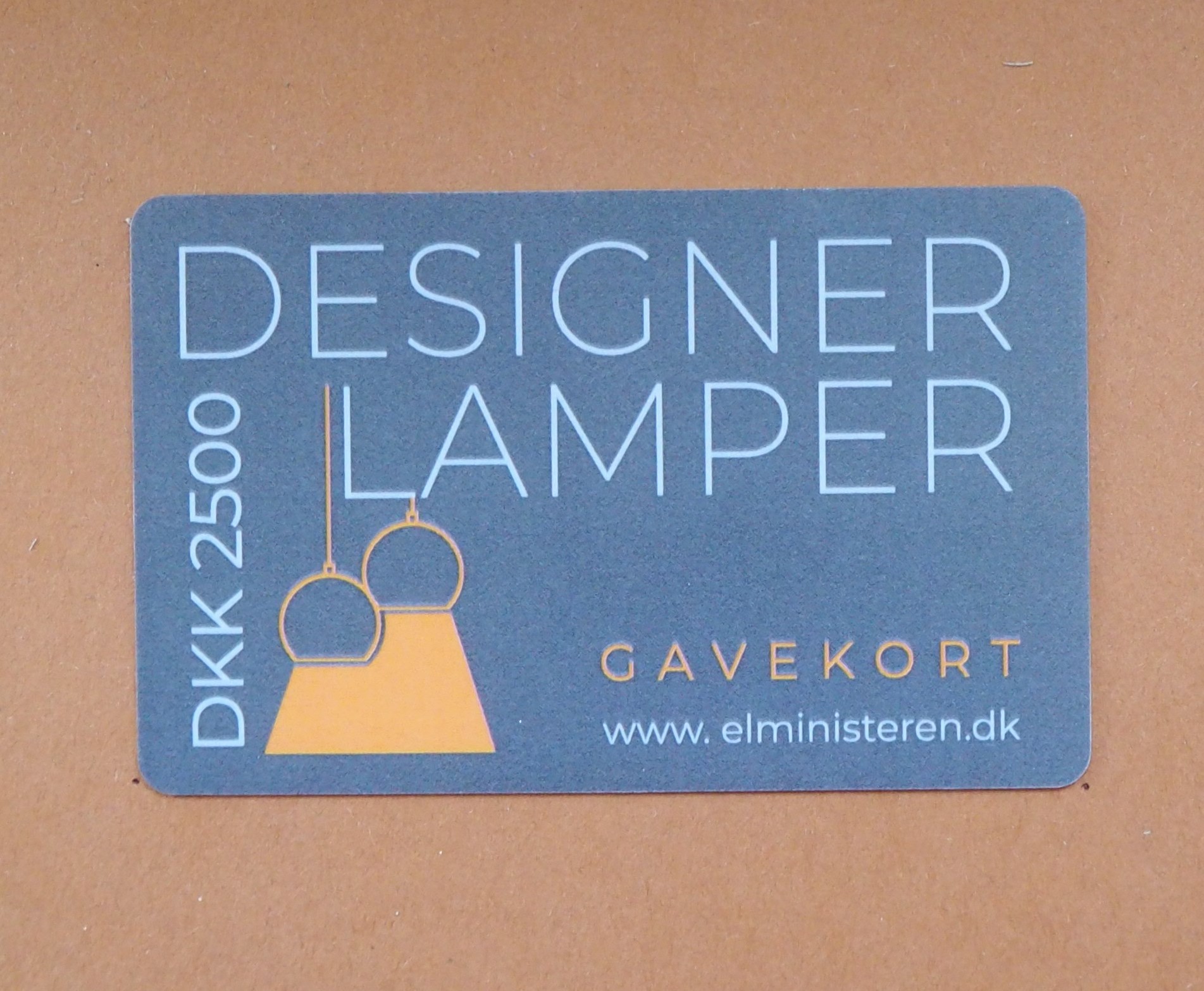 Elministeren Gavekort DKK2500 
