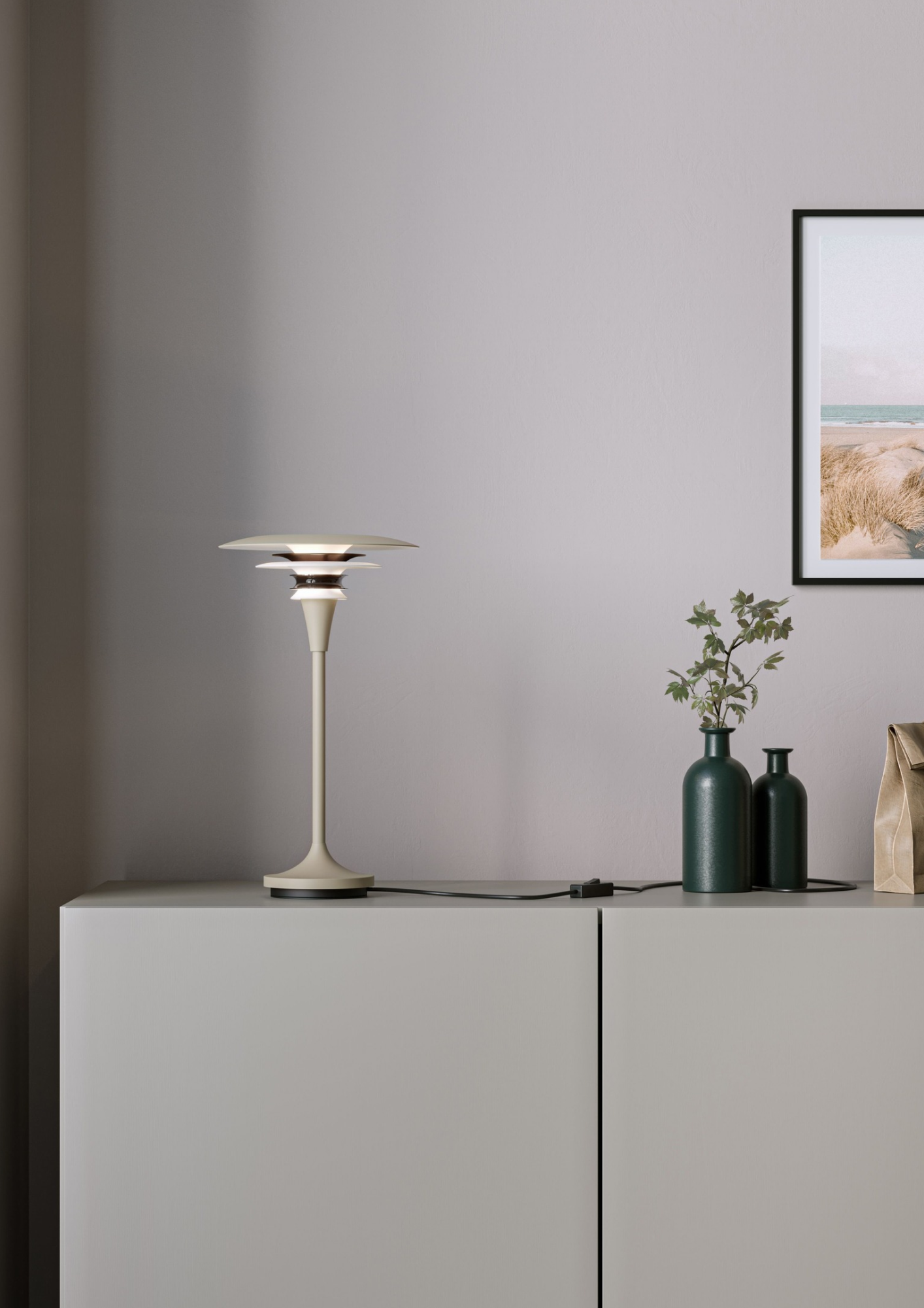 Belid Diablo Bordlampe Grå 
