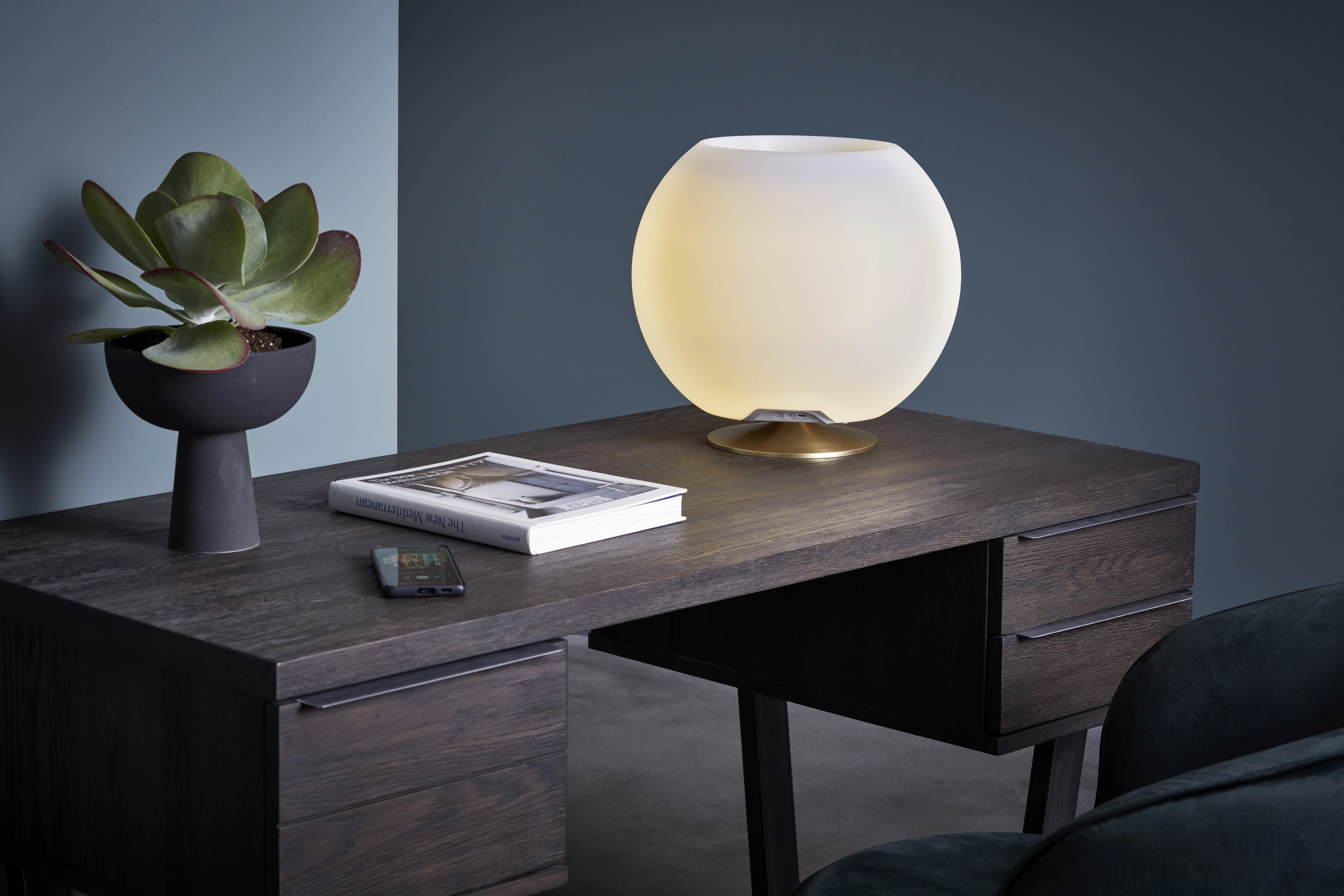 Kooduu Sphere Lampe med Højttaler & Vinkøler