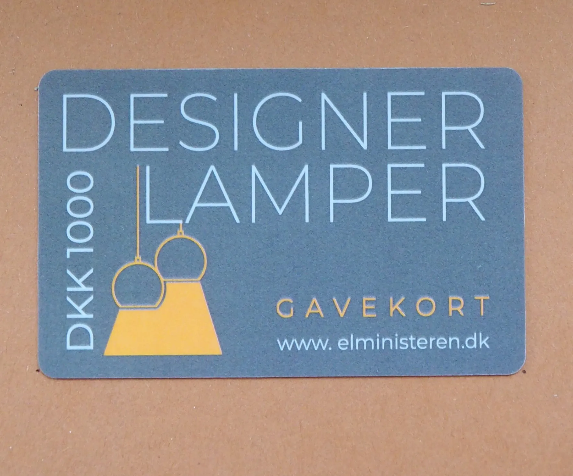 Elministeren Gavekort DKK1000