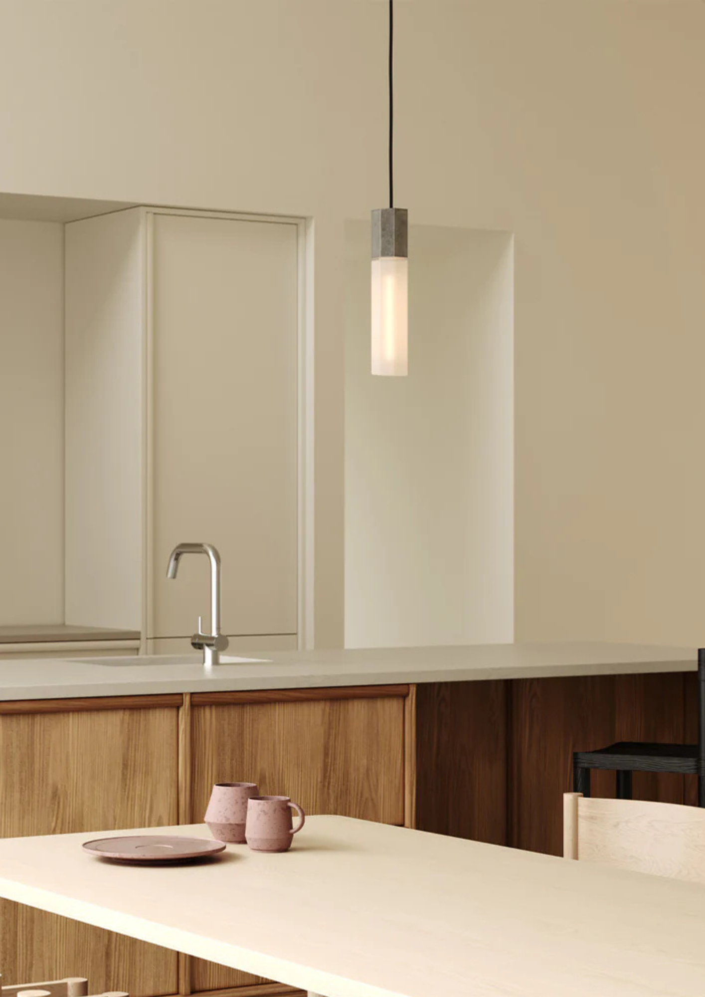 Tala Basalt Single Pendel Grå
