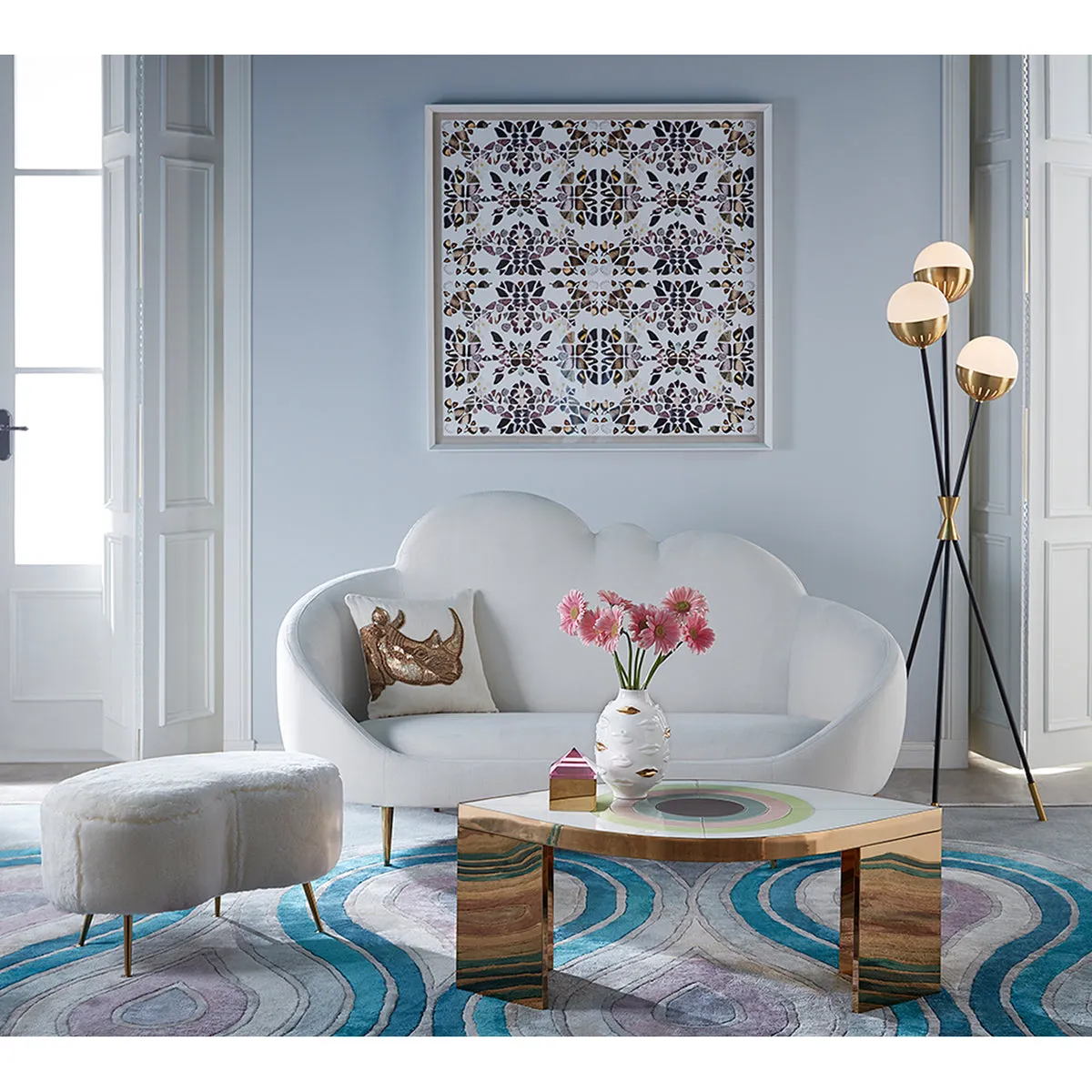 Jonathan Adler Caracas Tripod gulvlampe