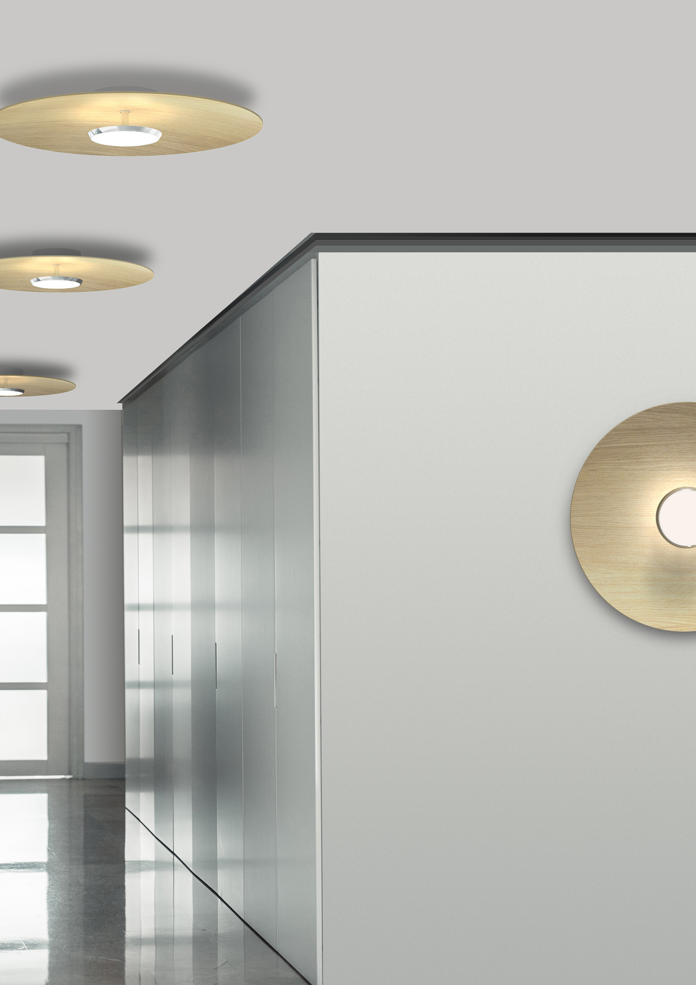 Pablo Sky Dome Flush Loft-Væglampe
