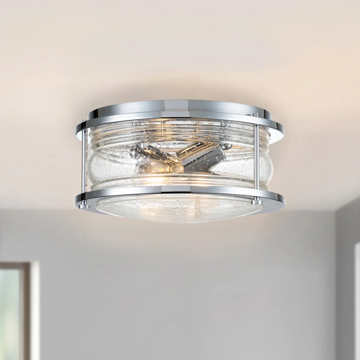 Elstead Ashland Bay 2 loftlampe Krom