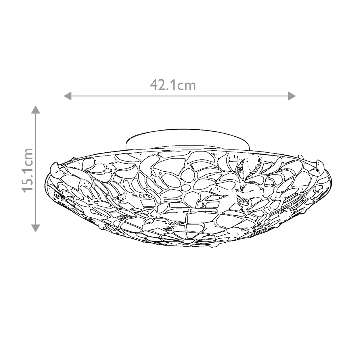 Tiffany Kami 2 loftlampe