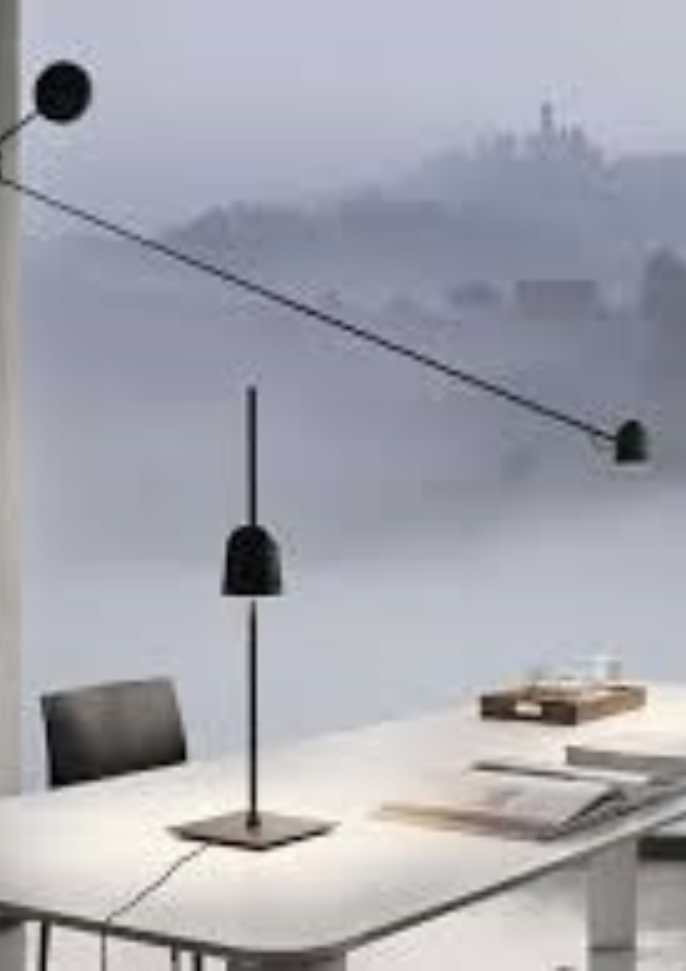 Luceplan Ascent Bordlampe Sort