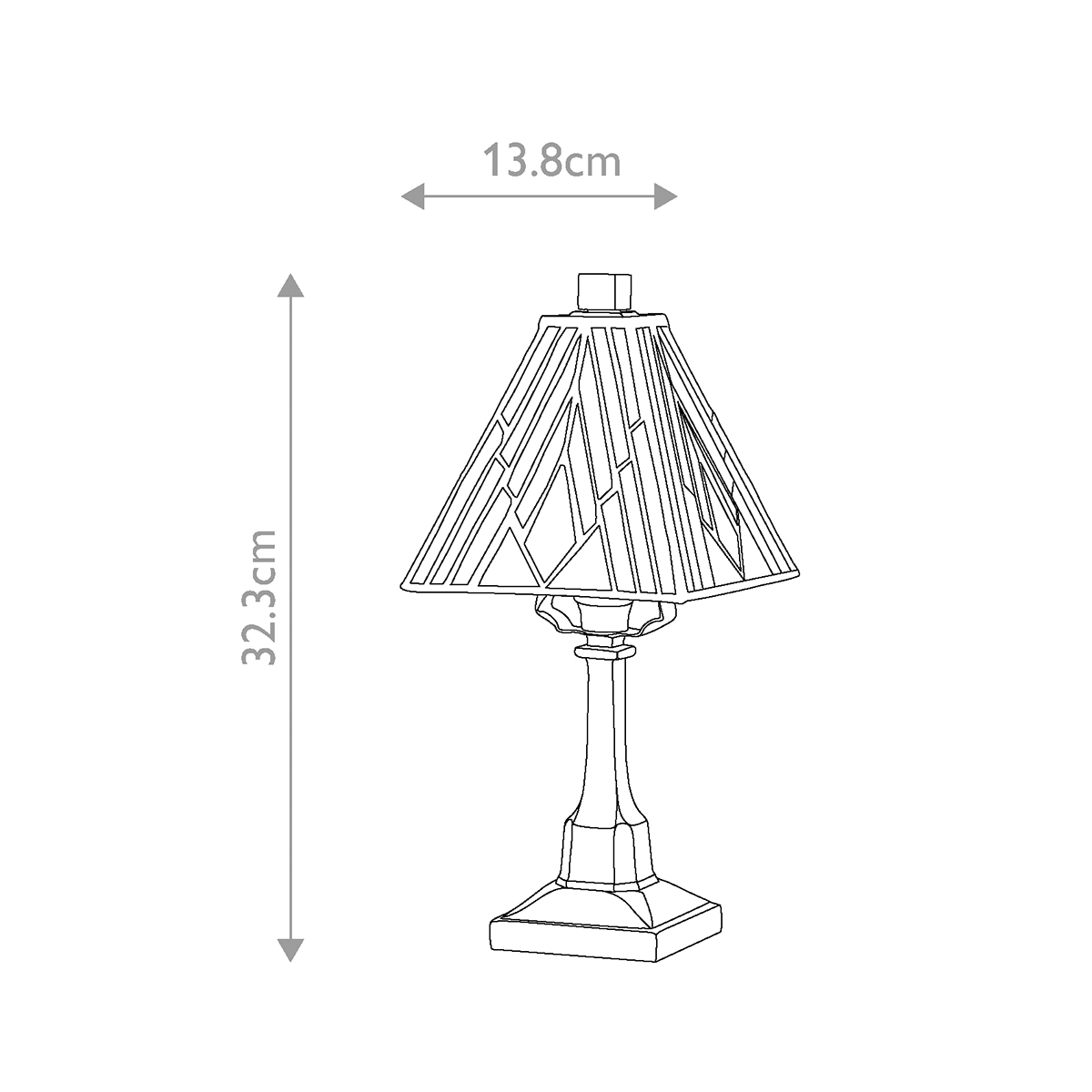 Tiffany Alderley 1 bordlampe Small