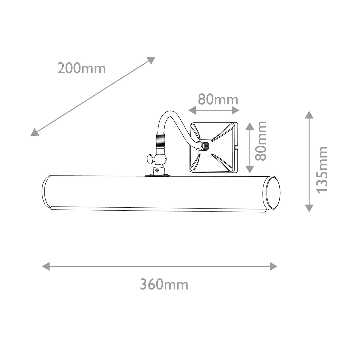 Elstead Picture Light 1 - Messing