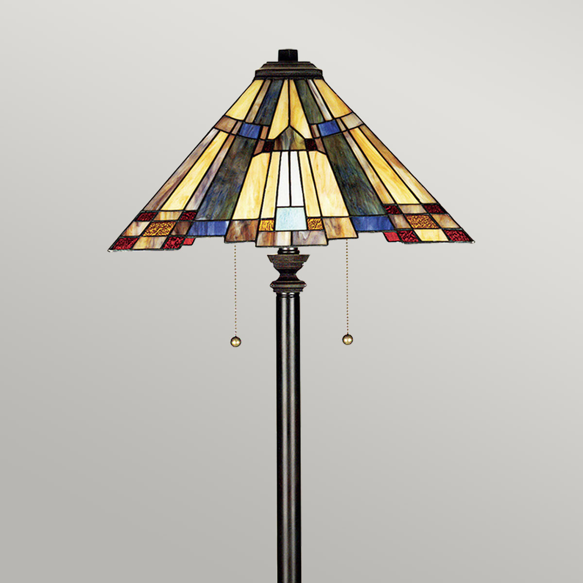 Tiffany Inglenook 2 gulvlampe