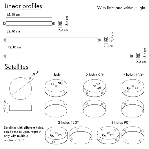 Axolight Poses Satellites 