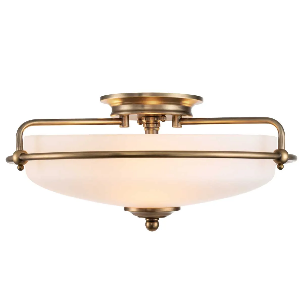 Elstead Griffin 3 plafond Messing