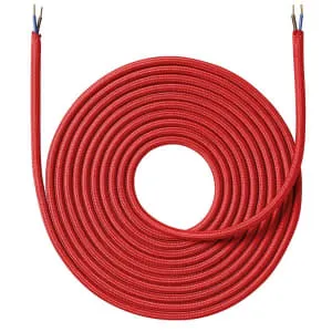 Stofledning - Rød - 4 meter