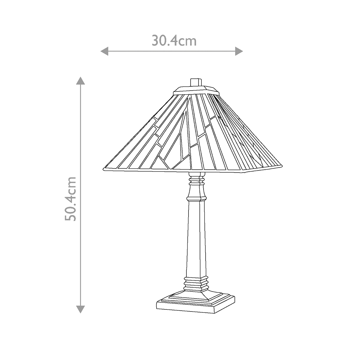 Tiffany Alderley 1 bordlampe Large