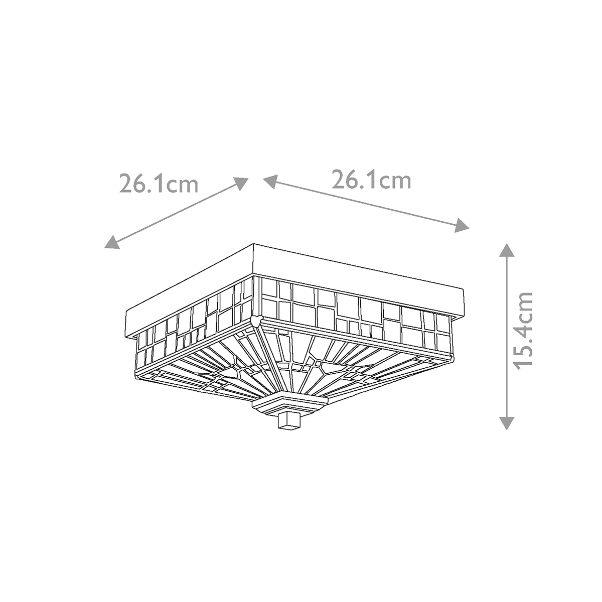 Tiffany Inglenook 1 loftlampe