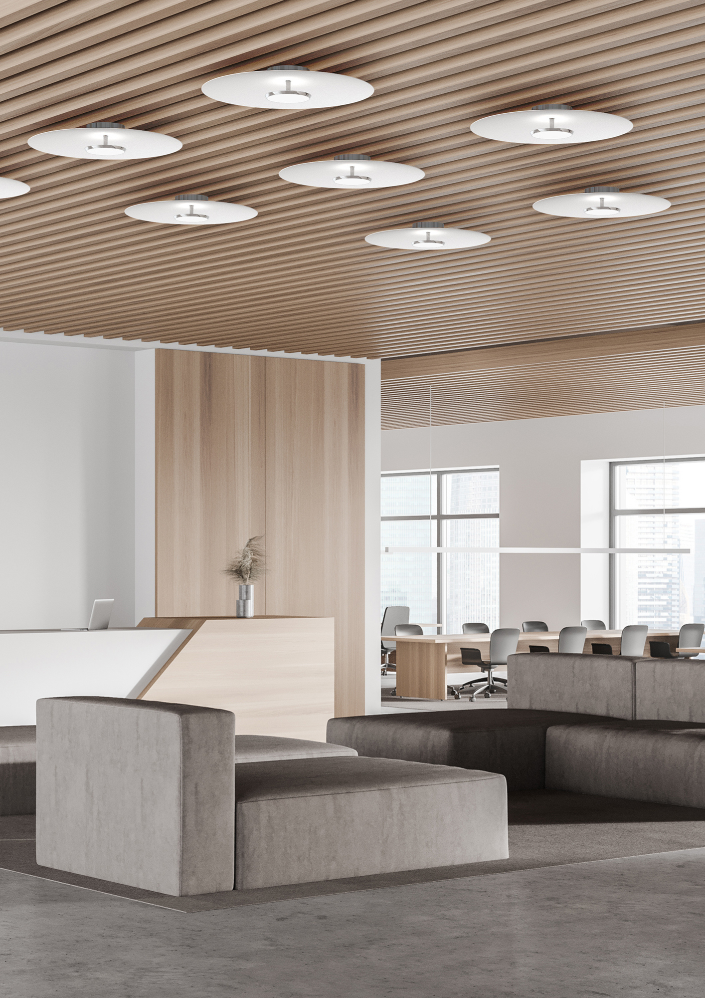 Pablo Sky Dome Flush Loft-Væglampe