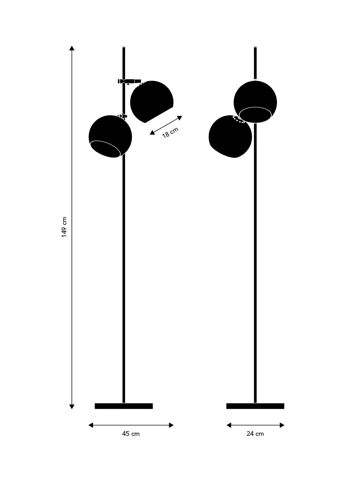 Frandsen Ball Double Gulvlampe