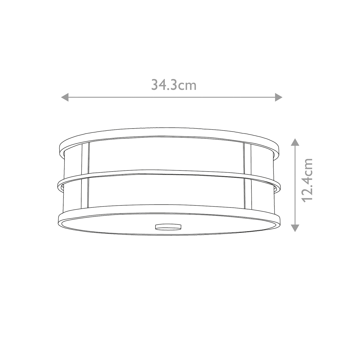 Elstead Fusion Light 3 loftlampe Messing