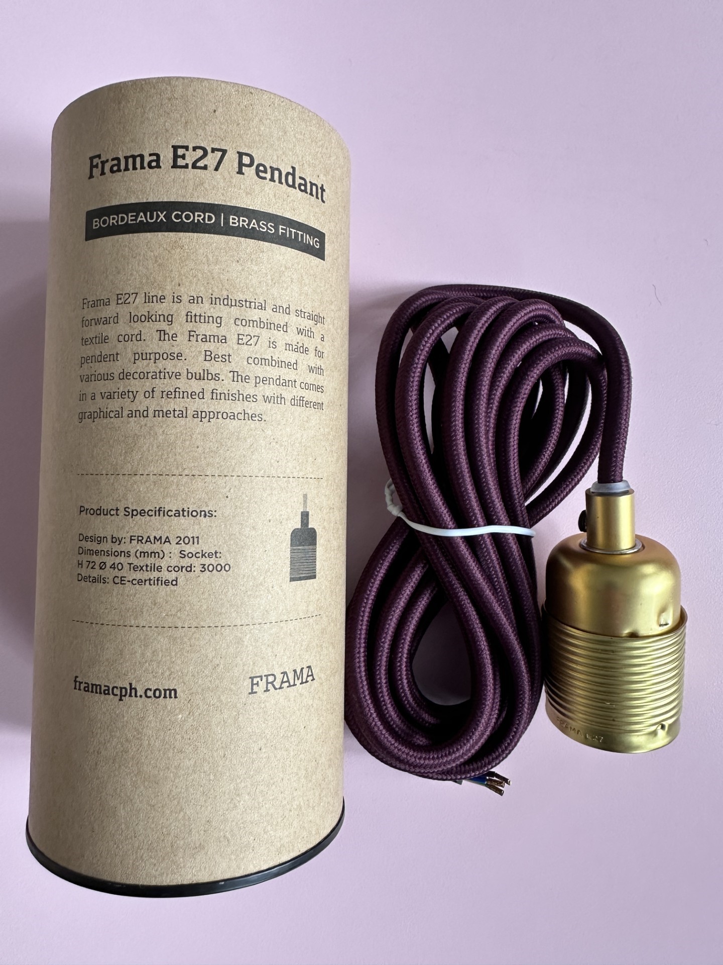 Frama E27 Fatningsæt Messing