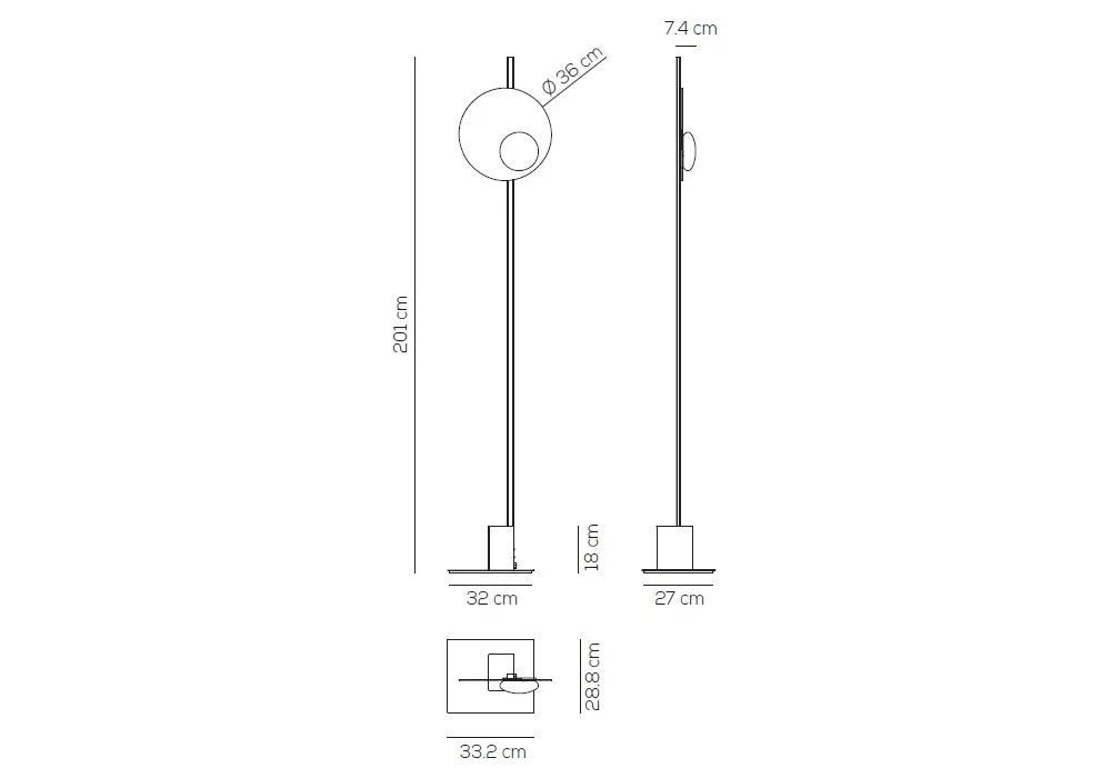 Axolight Kwic Gulvlampe